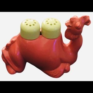 Vintage Hard Plastic Camel Salt and Pepper Shakers